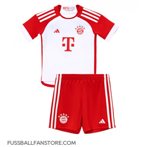 Bayern Munich Harry Kane #9 Replik Heimtrikot Kinder 2023-24 Kurzarm (+ Kurze Hosen)